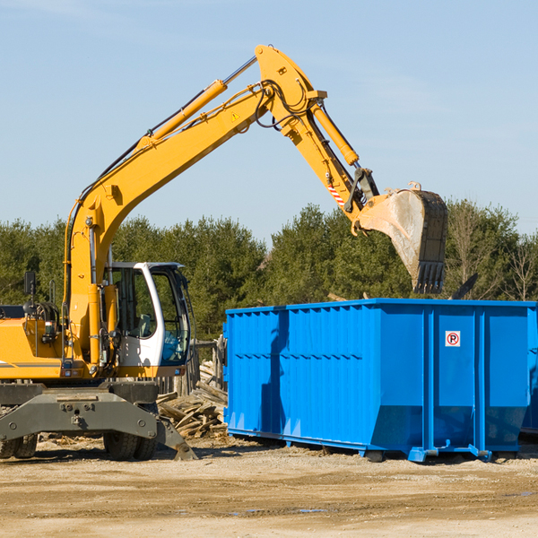 are there any restrictions on where a residential dumpster can be placed in Camden County GA